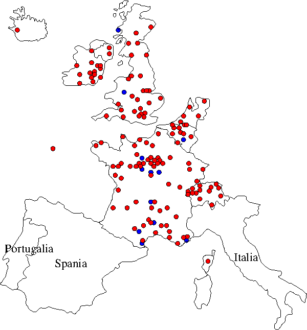 Harta interactiva a parohiilor si manastirilor din Mitropolia Europei Occidentale si Meridionale
